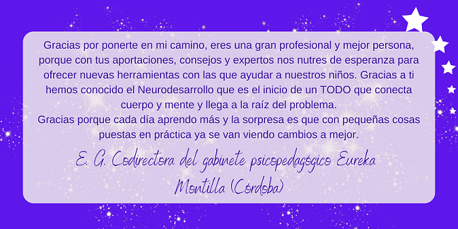Testimonio de formación en neurodesarrollo