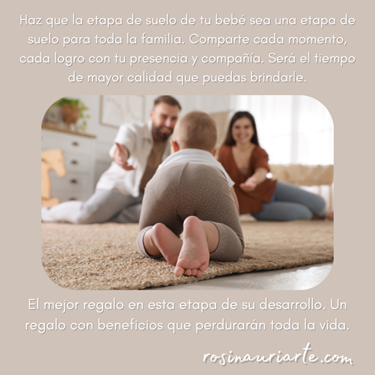 Importancia de colocar a los bebés en el suelo