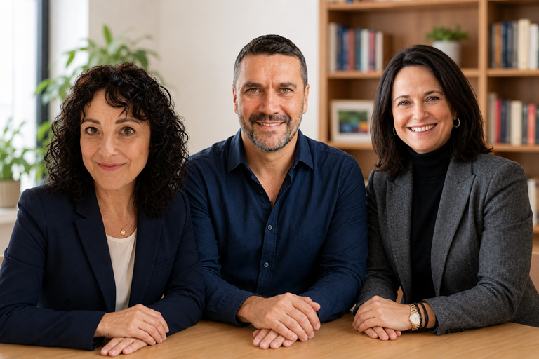 Rosina Uriarte. Rafael González y Margarita García. Programa M.I.N.D.